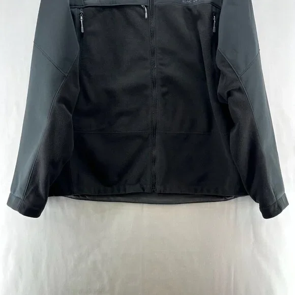 Mountain Hardwear Jacket Mens XL Mountain Tech II Soft Shell Fleece Gray Black - Picture 12 of 13